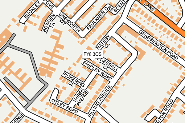 FY8 3QS map - OS OpenMap – Local (Ordnance Survey)