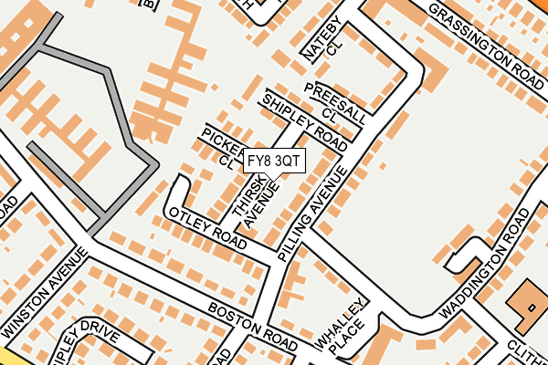 FY8 3QT map - OS OpenMap – Local (Ordnance Survey)