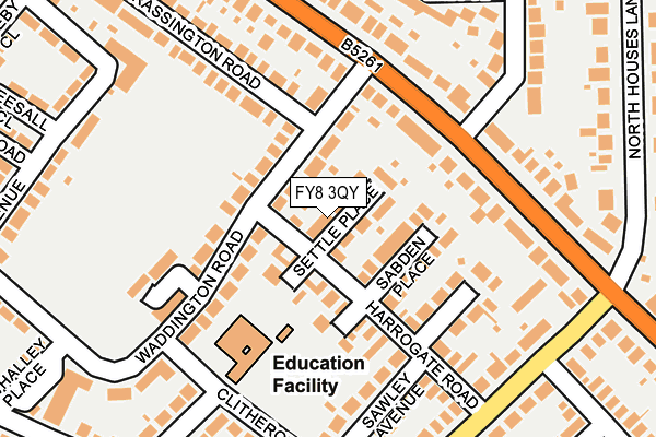 FY8 3QY map - OS OpenMap – Local (Ordnance Survey)