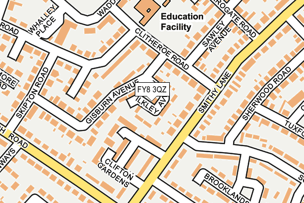 FY8 3QZ map - OS OpenMap – Local (Ordnance Survey)