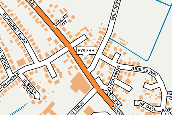 FY8 3RH map - OS OpenMap – Local (Ordnance Survey)