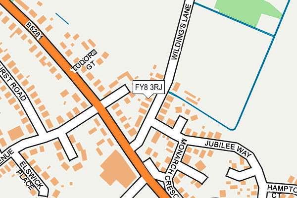 FY8 3RJ map - OS OpenMap – Local (Ordnance Survey)