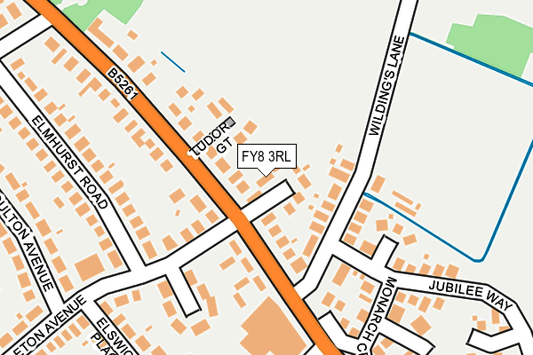 FY8 3RL map - OS OpenMap – Local (Ordnance Survey)