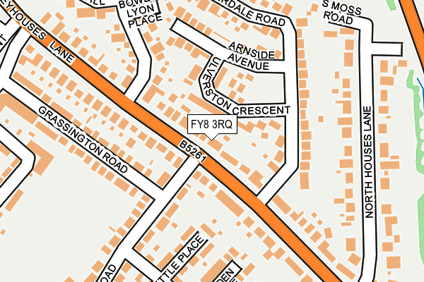 FY8 3RQ map - OS OpenMap – Local (Ordnance Survey)