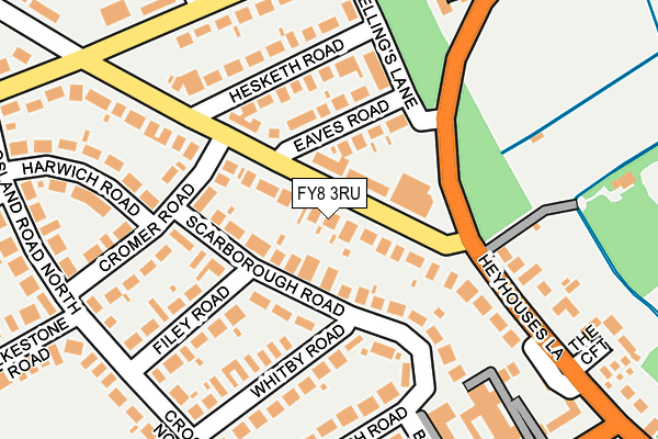 FY8 3RU map - OS OpenMap – Local (Ordnance Survey)