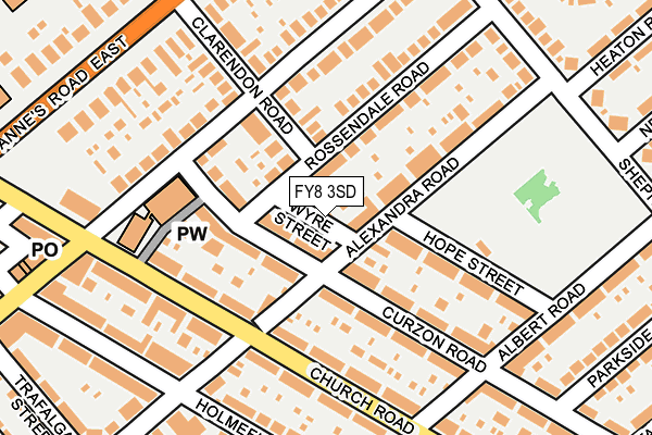 FY8 3SD map - OS OpenMap – Local (Ordnance Survey)