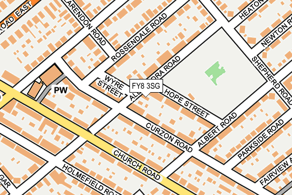 FY8 3SG map - OS OpenMap – Local (Ordnance Survey)