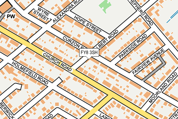 FY8 3SH map - OS OpenMap – Local (Ordnance Survey)