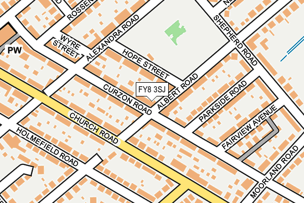FY8 3SJ map - OS OpenMap – Local (Ordnance Survey)
