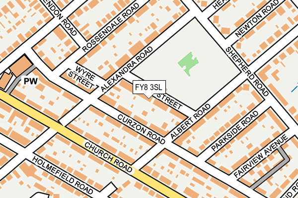 FY8 3SL map - OS OpenMap – Local (Ordnance Survey)