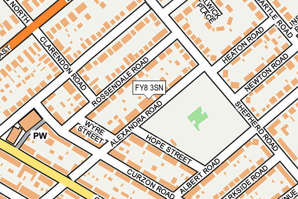 FY8 3SN map - OS OpenMap – Local (Ordnance Survey)