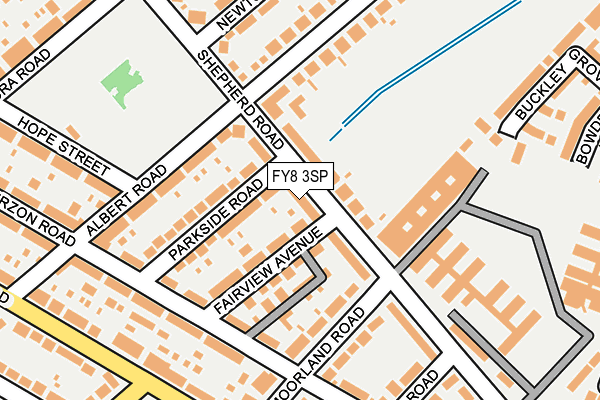 FY8 3SP map - OS OpenMap – Local (Ordnance Survey)