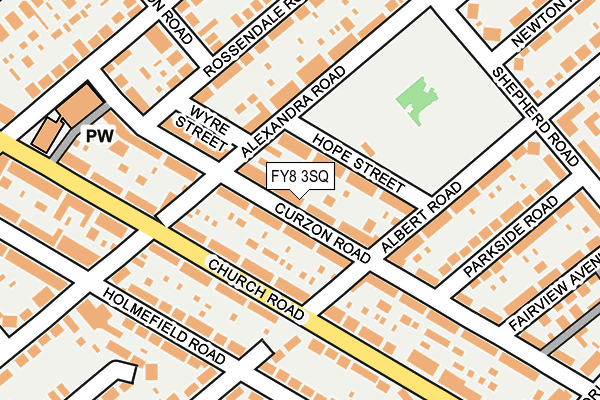 FY8 3SQ map - OS OpenMap – Local (Ordnance Survey)