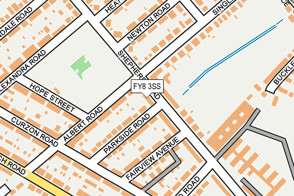 FY8 3SS map - OS OpenMap – Local (Ordnance Survey)
