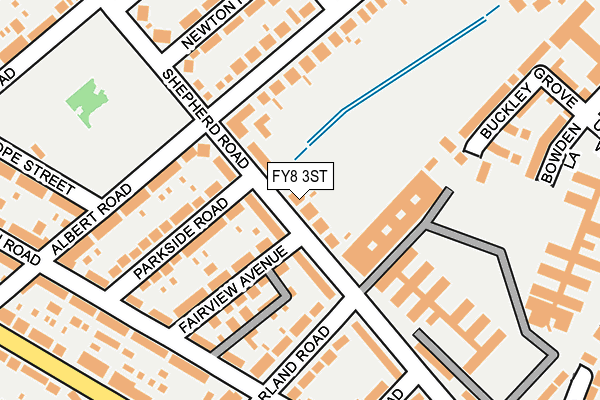 FY8 3ST map - OS OpenMap – Local (Ordnance Survey)