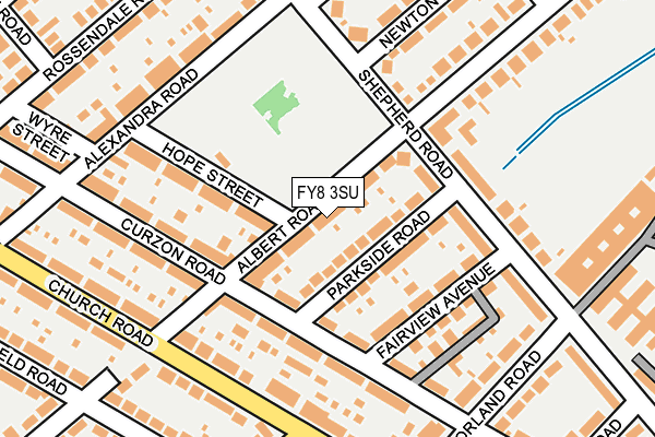 FY8 3SU map - OS OpenMap – Local (Ordnance Survey)