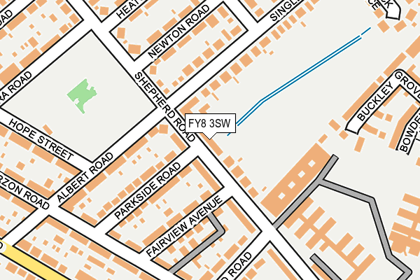 FY8 3SW map - OS OpenMap – Local (Ordnance Survey)