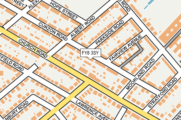 FY8 3SY map - OS OpenMap – Local (Ordnance Survey)