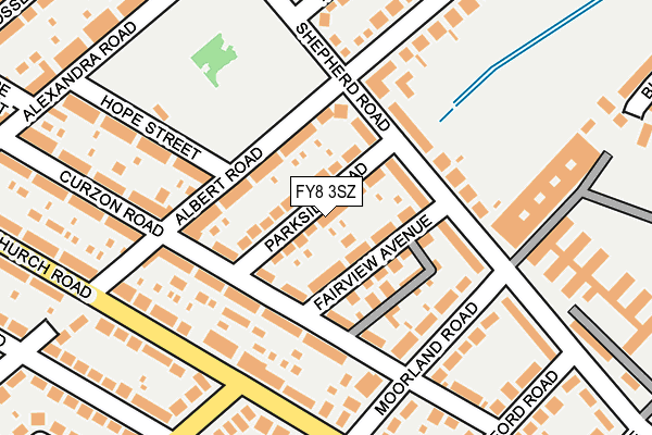 FY8 3SZ map - OS OpenMap – Local (Ordnance Survey)