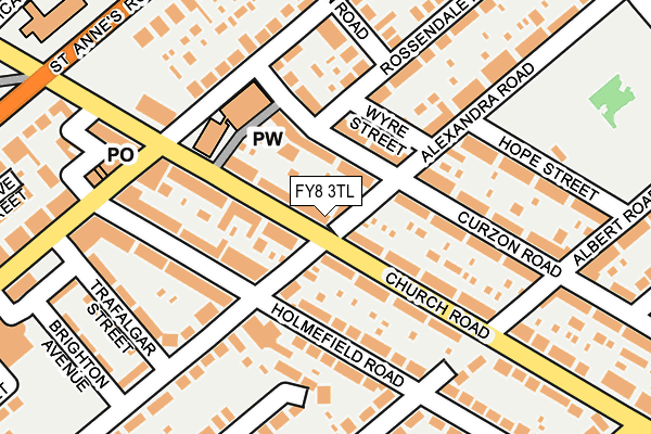 FY8 3TL map - OS OpenMap – Local (Ordnance Survey)