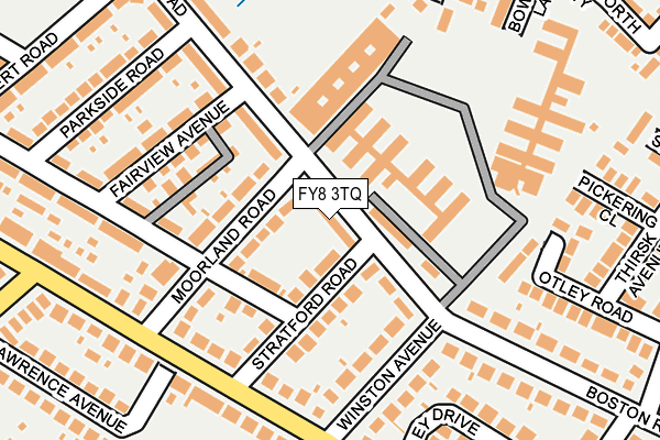 FY8 3TQ map - OS OpenMap – Local (Ordnance Survey)