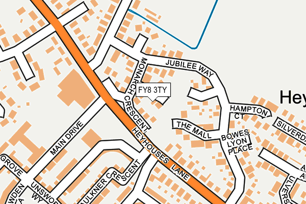 FY8 3TY map - OS OpenMap – Local (Ordnance Survey)