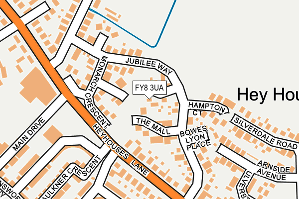 FY8 3UA map - OS OpenMap – Local (Ordnance Survey)