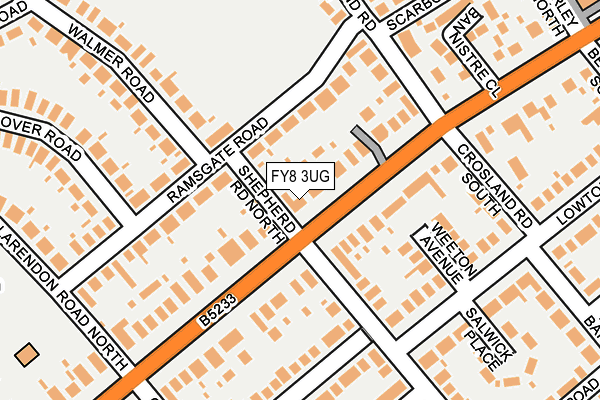 FY8 3UG map - OS OpenMap – Local (Ordnance Survey)