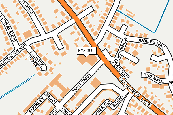 FY8 3UT map - OS OpenMap – Local (Ordnance Survey)