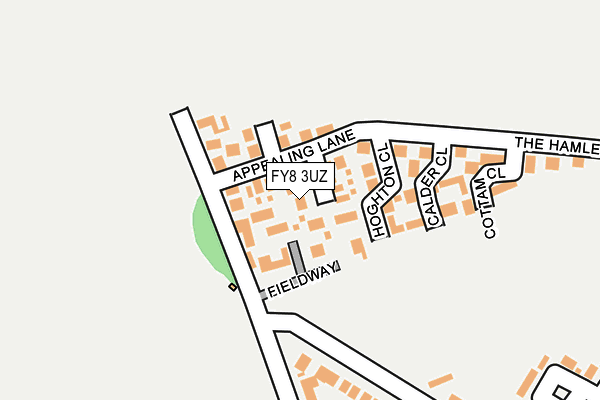 FY8 3UZ map - OS OpenMap – Local (Ordnance Survey)