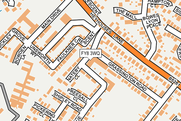 FY8 3WQ map - OS OpenMap – Local (Ordnance Survey)