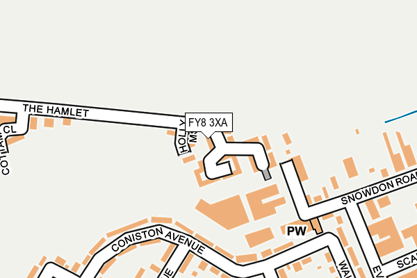 FY8 3XA map - OS OpenMap – Local (Ordnance Survey)
