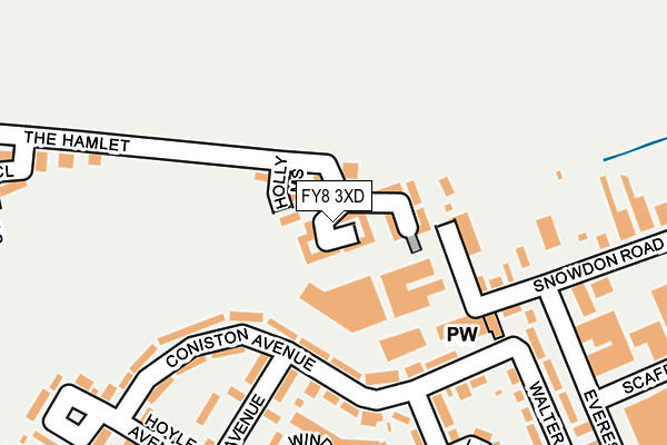 FY8 3XD map - OS OpenMap – Local (Ordnance Survey)