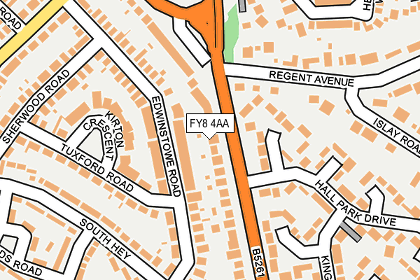 FY8 4AA map - OS OpenMap – Local (Ordnance Survey)