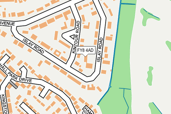 FY8 4AD map - OS OpenMap – Local (Ordnance Survey)
