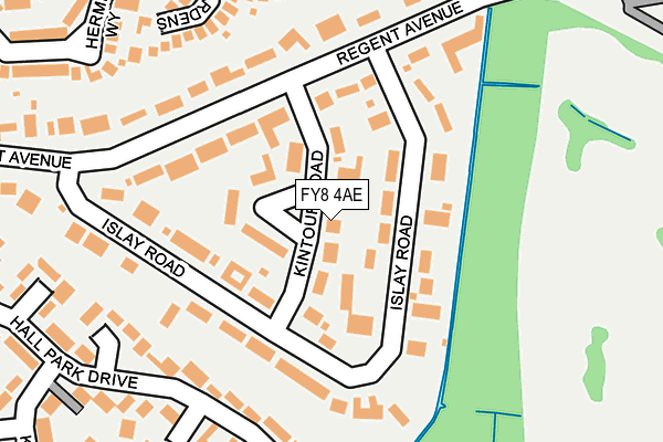 FY8 4AE map - OS OpenMap – Local (Ordnance Survey)
