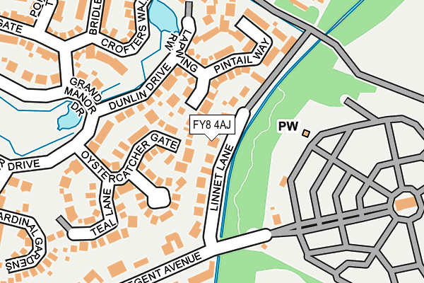 FY8 4AJ map - OS OpenMap – Local (Ordnance Survey)