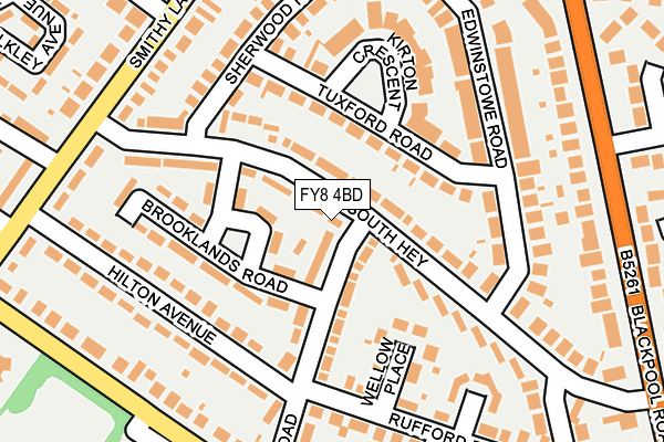FY8 4BD map - OS OpenMap – Local (Ordnance Survey)