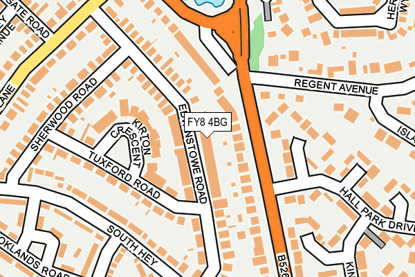 FY8 4BG map - OS OpenMap – Local (Ordnance Survey)