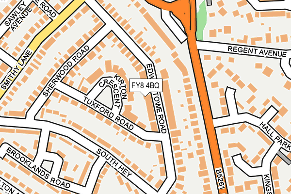 FY8 4BQ map - OS OpenMap – Local (Ordnance Survey)