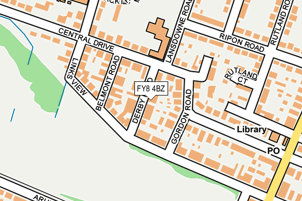 FY8 4BZ map - OS OpenMap – Local (Ordnance Survey)