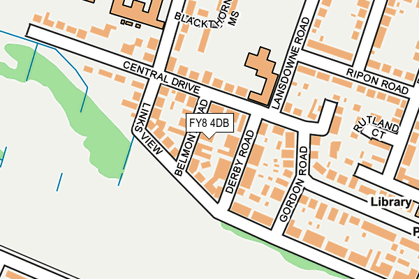 FY8 4DB map - OS OpenMap – Local (Ordnance Survey)