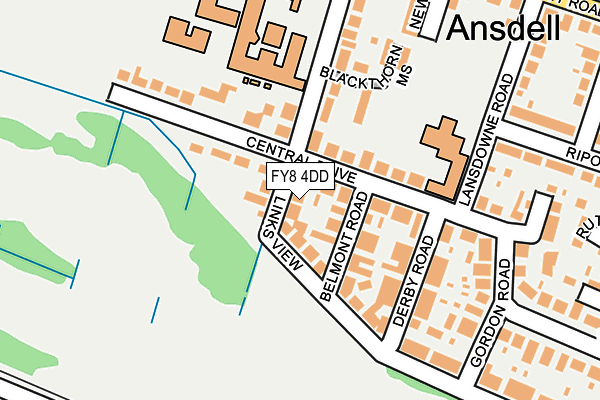 FY8 4DD map - OS OpenMap – Local (Ordnance Survey)