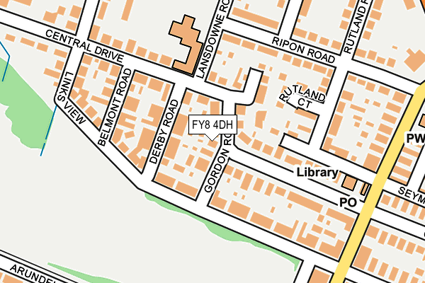 FY8 4DH map - OS OpenMap – Local (Ordnance Survey)