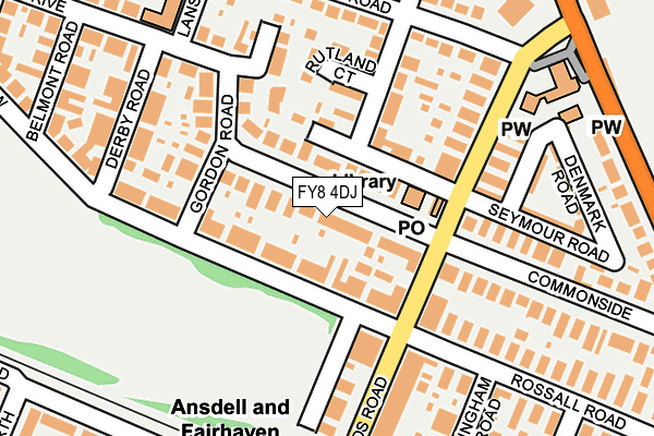 FY8 4DJ map - OS OpenMap – Local (Ordnance Survey)