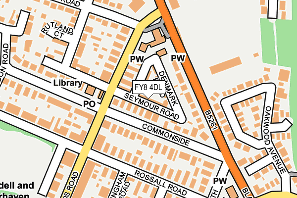 FY8 4DL map - OS OpenMap – Local (Ordnance Survey)