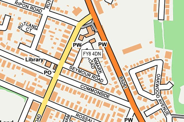 FY8 4DN map - OS OpenMap – Local (Ordnance Survey)