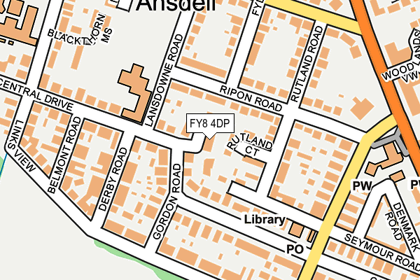 FY8 4DP map - OS OpenMap – Local (Ordnance Survey)