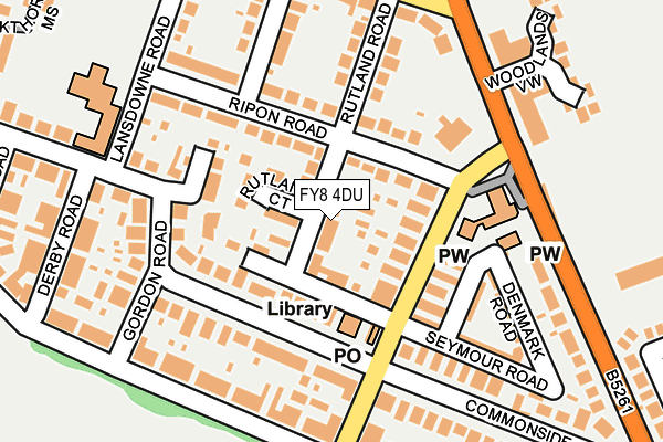 FY8 4DU map - OS OpenMap – Local (Ordnance Survey)