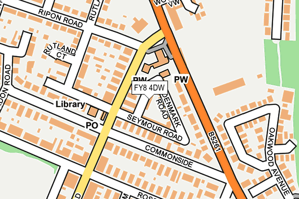 FY8 4DW map - OS OpenMap – Local (Ordnance Survey)